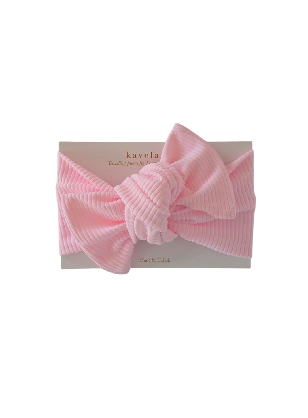 Swim Headband Bow | Light pink