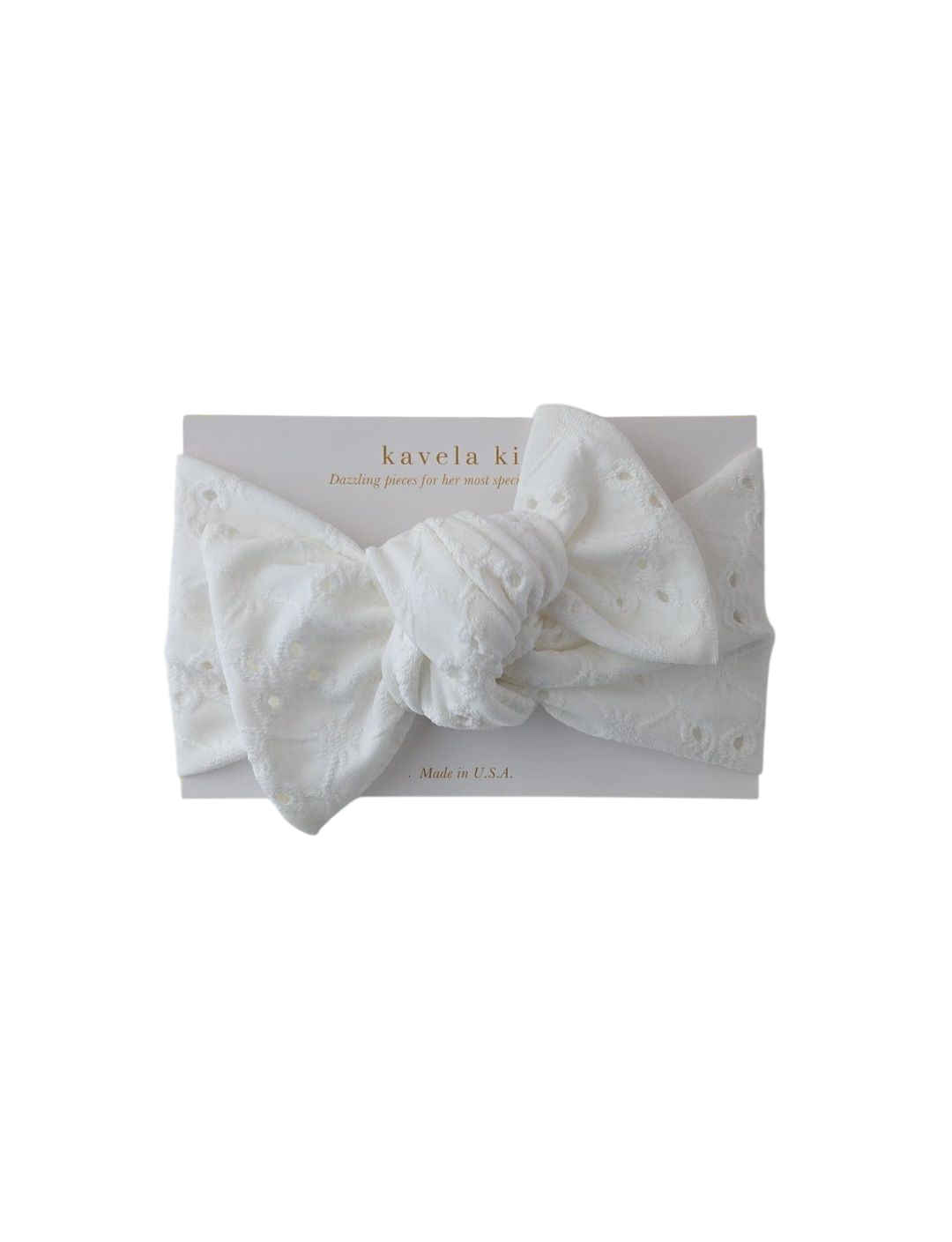 White eyelet | Classic Headband