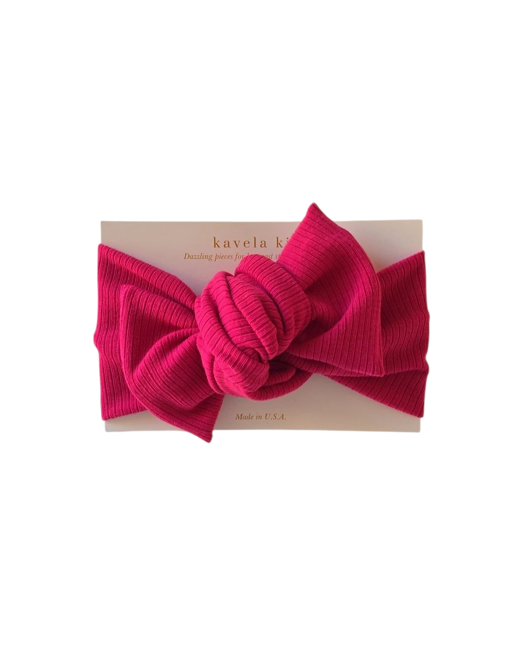 Fuchsia ribbed| Classic Headband Bow