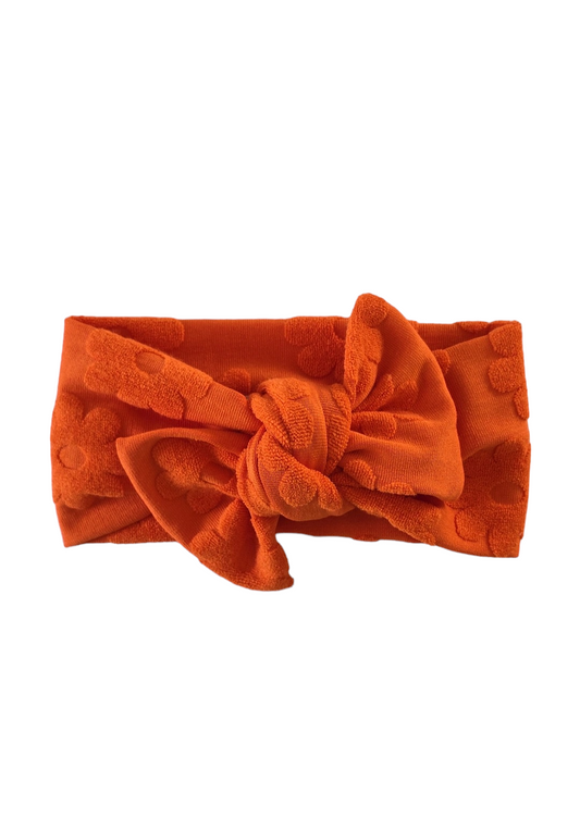 Classic Bow Headband | sweet Orange