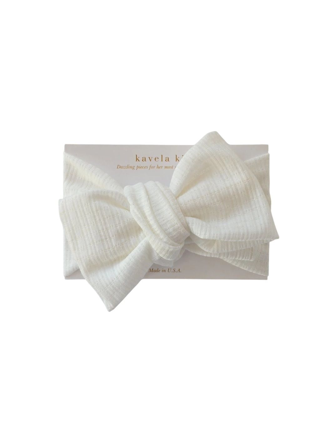 Off white Pointelle | Oversized Headband