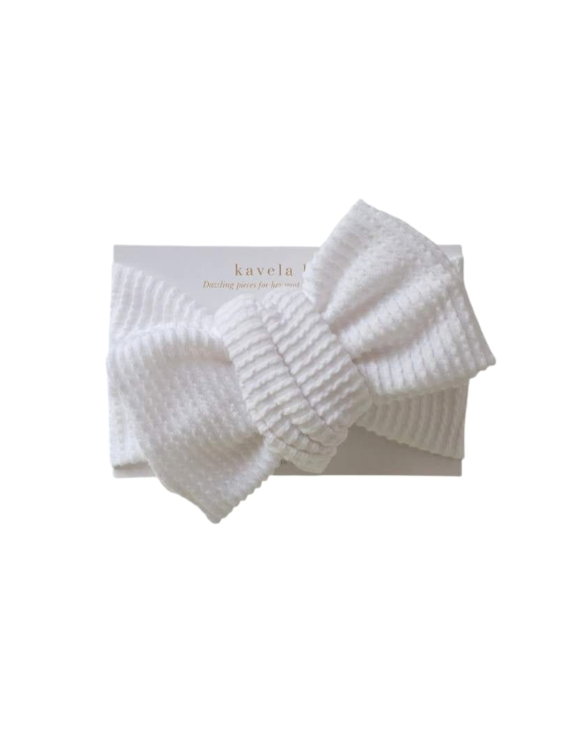 White Wavy | Oversized Headband