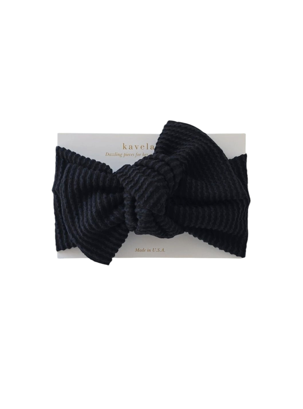 Wavy Black | Classic Headband