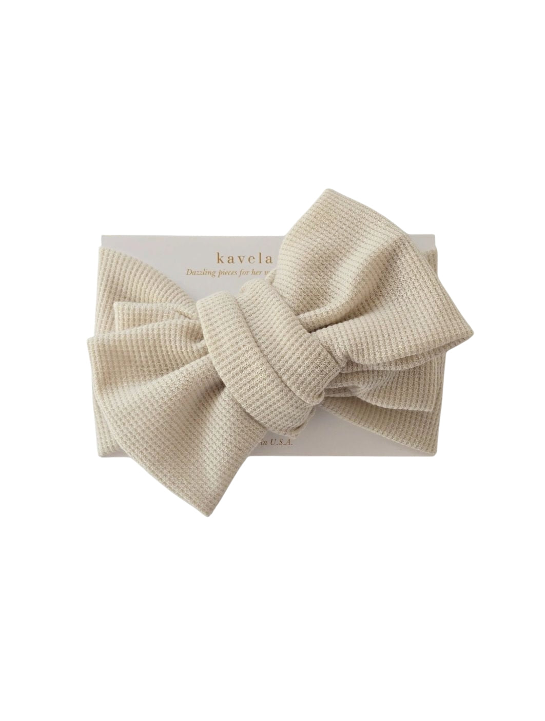 Sand Mini waffle | Oversized Headband