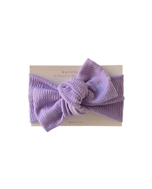 Lavender | Classic Headband Bow