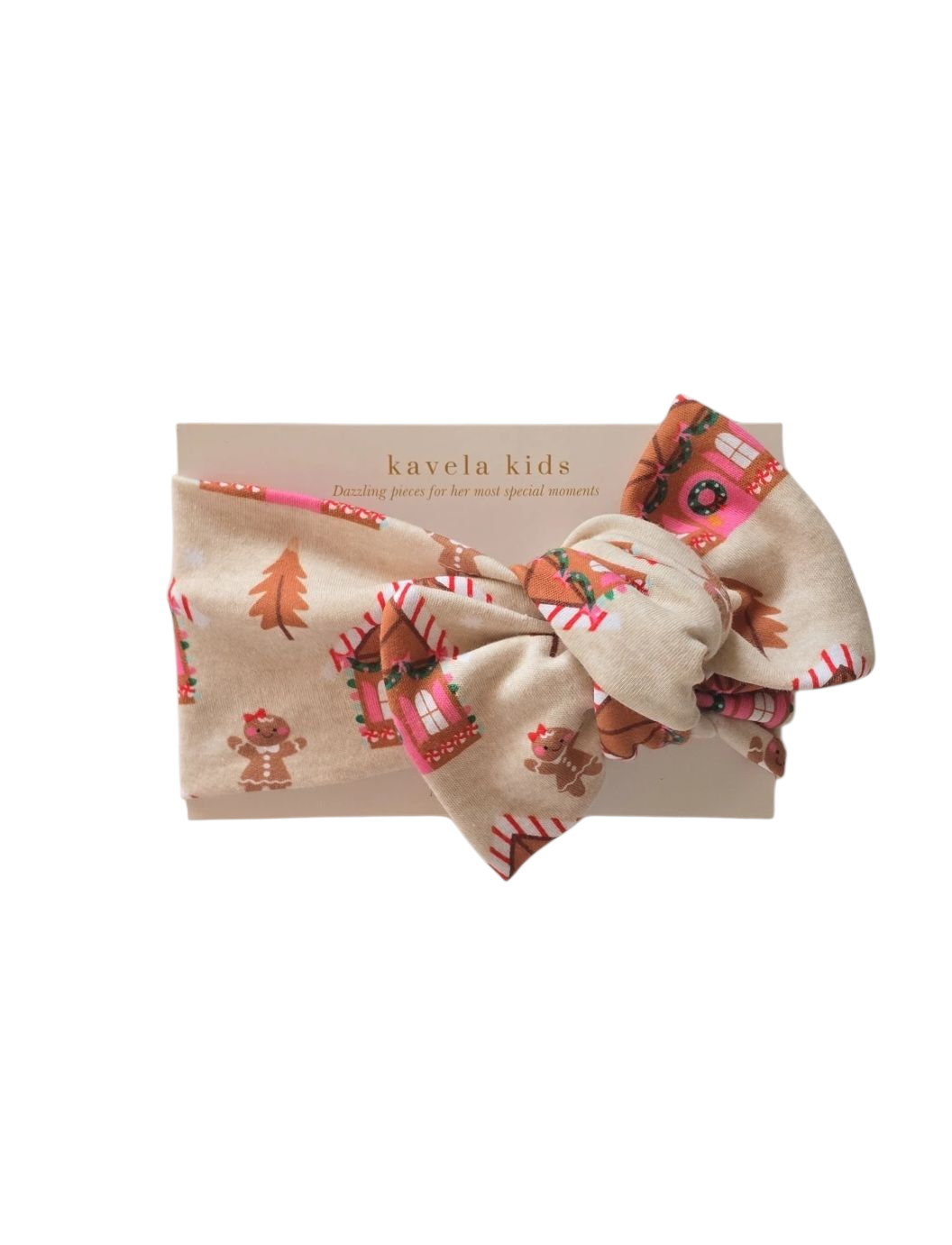 Gingerbread | Classic Headband Bow