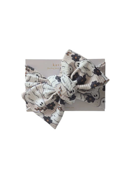 cute ghost & Flower | Oversized Headband