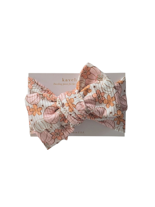 Pink pumpkins| Oversized Headband