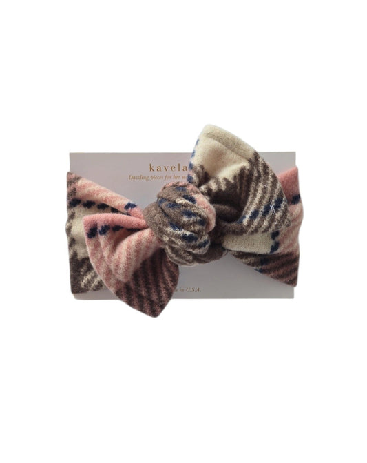 Autumn blush| brown & cream patterned