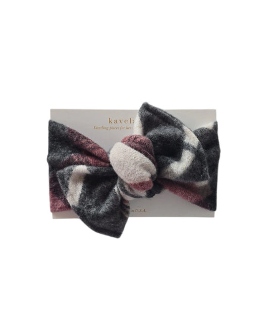Mulberry plaid| Charcoal cream & muted berry.
