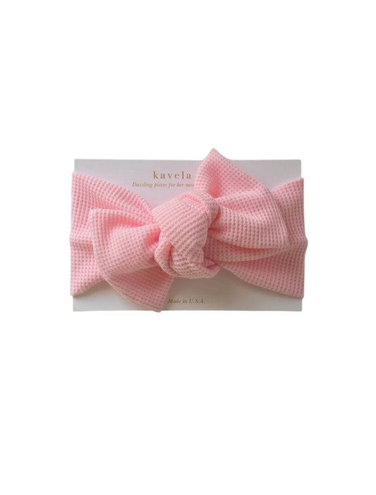 Light pink Mini waffle  | Classic Headband